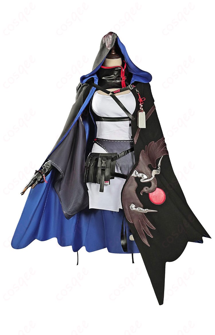 アークナイツ マルベリー コスプレ衣装 正面からの画像。キャラクターの特徴的なデザインを忠実に再現。