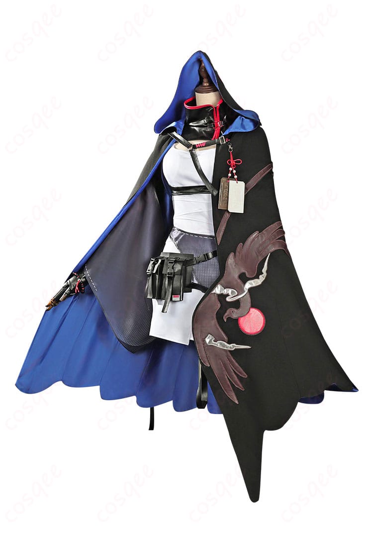 アークナイツ マルベリー コスプレ衣装 側面画像。ディテールにこだわった裁縫とデザイン。