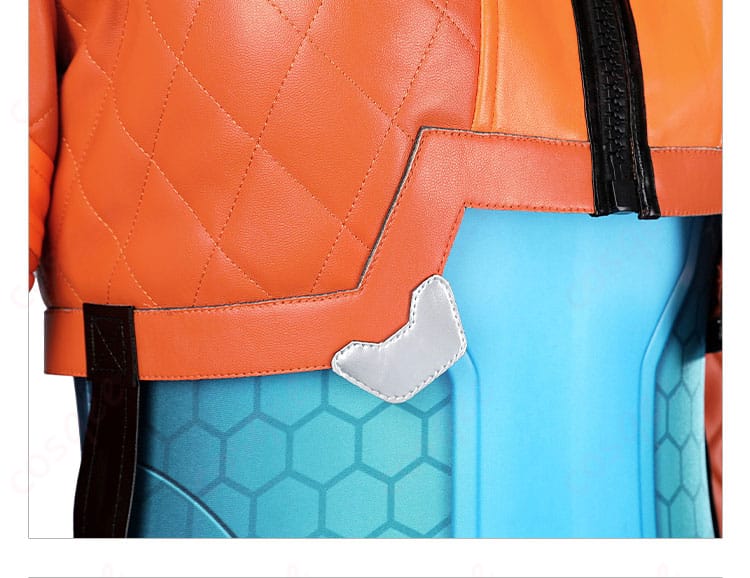 オーバーウォッチ 2 ジュノ コスプレ衣装 外套裾の装飾詳細