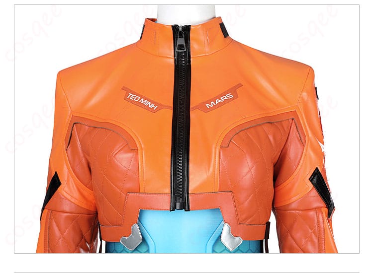 オーバーウォッチ 2 ジュノ コスプレ衣装 外套正面の装飾詳細