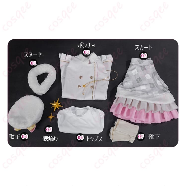 アイカツ！ 星宮いちごのホワイトポンチョ衣装で可憐に輝く一着｜撮影もイベントも華やか - 4枚目の画像