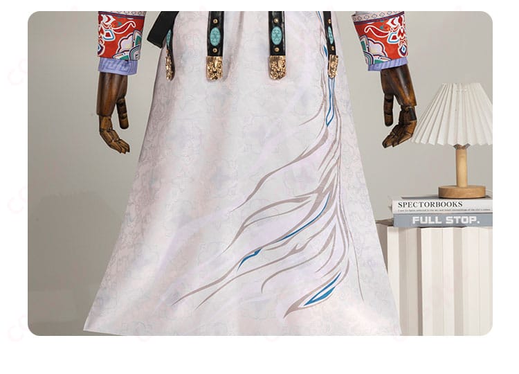 衣摆装饰细节图,展示衣服摆的独特设计。高品質なコスプレ衣装の精緻な仕上がり。