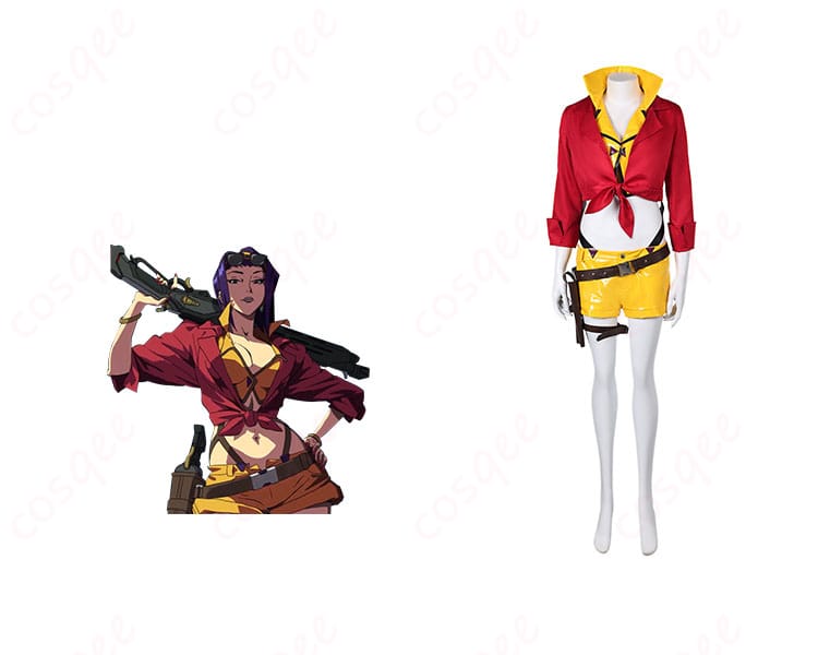 商品正面とキャラクター(アッシュ×フェイ)との組み合わせ画像 - コスプレ衣装 オーバーウォッチ2 カウボーイビバップ アッシュ フェイ コラボスキン