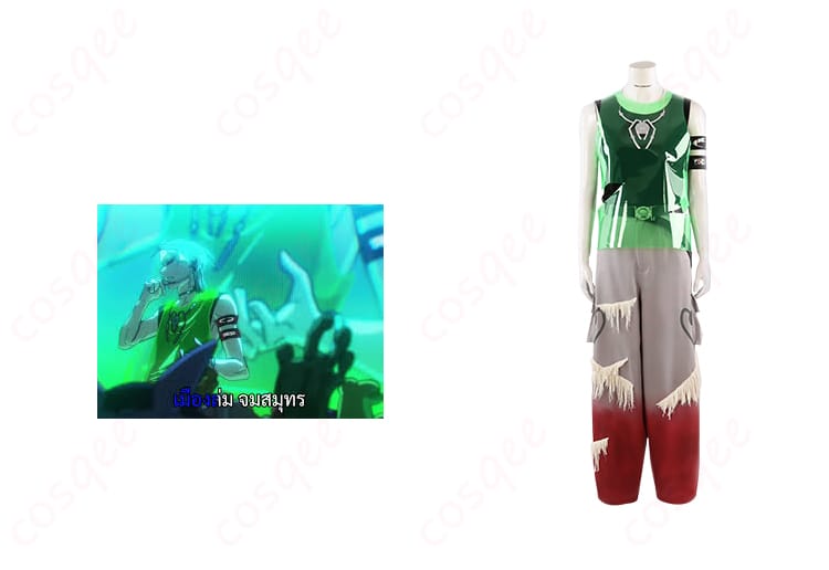 ティル コスプレ衣装(ALIEN STAGE)正面とキャラクターティルのイラストを組み合わせた画像。リアルで高再現度のコスプレ衣装。