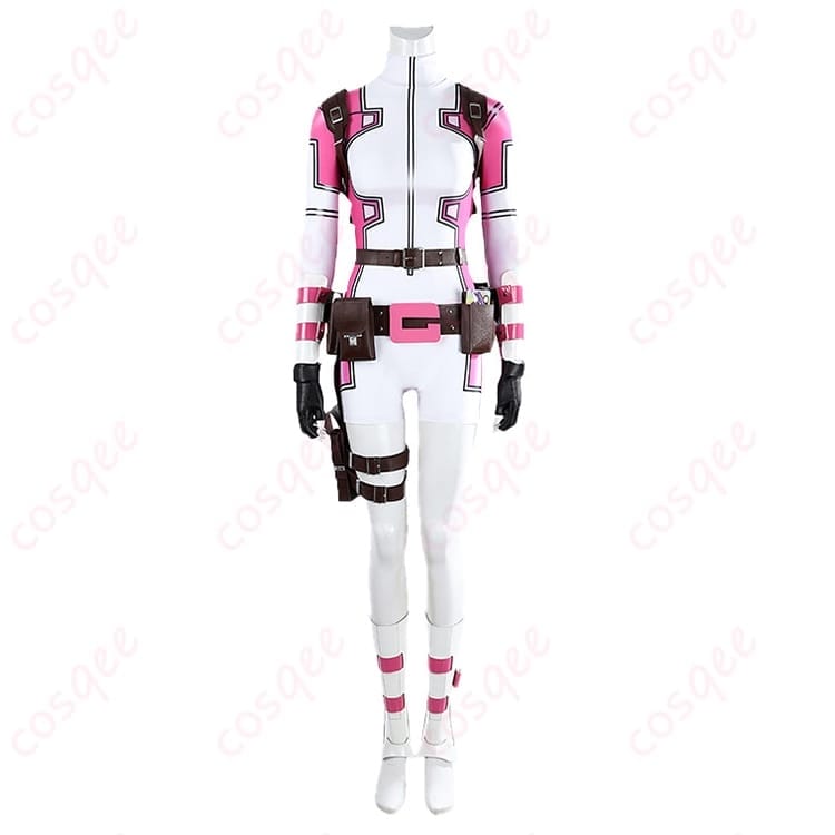 Marvel グウェンプール コスプレ衣装 ポップ配色で写真映えする充実セット - 1枚目の画像