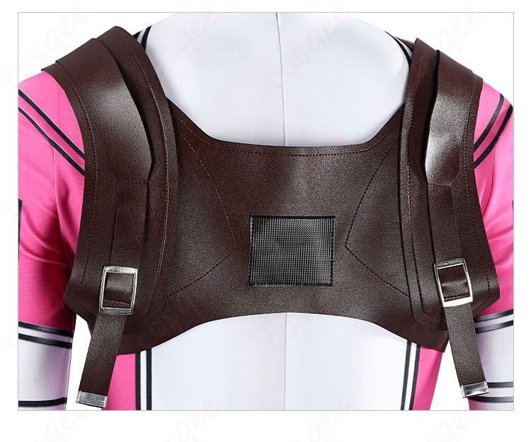 背中の装飾細部、グウェンプールコスプレ衣装