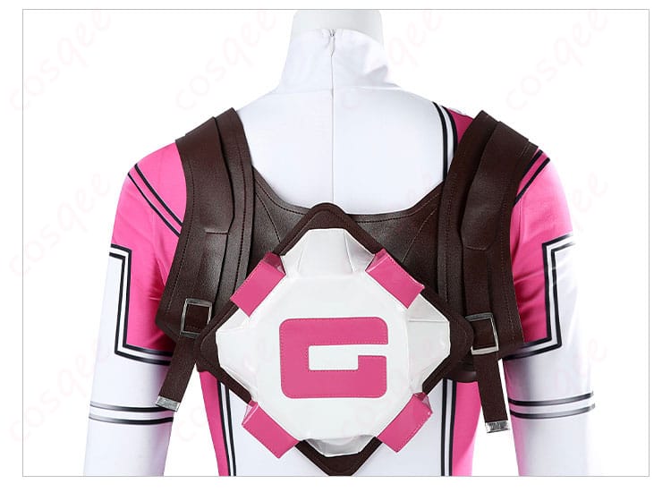 グウェンプールコスプレ衣装の背面装飾の詳細画像