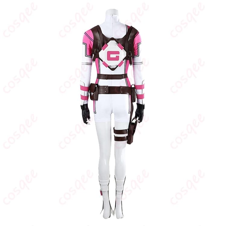 Marvel グウェンプール コスプレ衣装 ポップ配色で写真映えする充実セット - 2枚目の画像