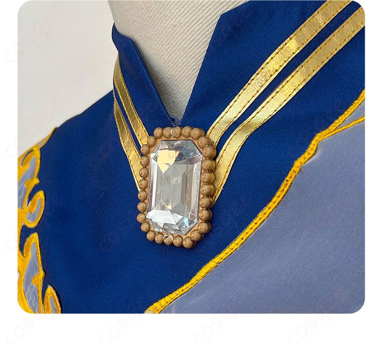 あんスタ 天祥院英智 コスプレ衣装 衣服の襟に施された宝石装飾 - 豪華なアクセント