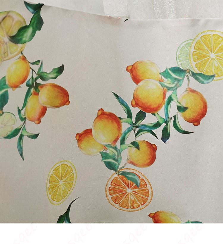 シトラスドレス コスプレ衣装 スカート裾装飾細部。細部までこだわった装飾が、エアリスのシトラスドレスの魅力を引き出します。