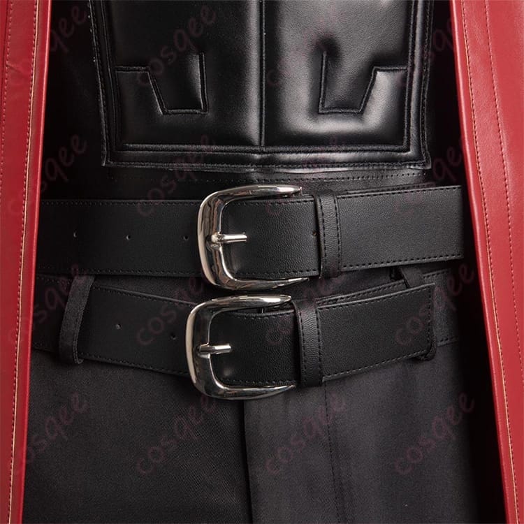 クライシス コア FFVII ジェネシス・ラプソードス衣装 凛々しさ引き立つミリタリー調セット - 4枚目の画像