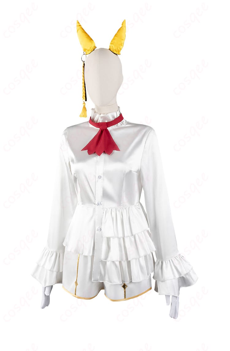 内搭服装正面ディテール。ウマ娘 カルストンライトオコスプレ衣装のインナー詳細。