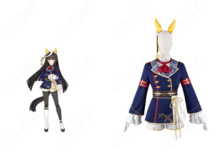 商品正面とカルストンライトオキャラクターを組み合わせたコスプレ衣装の画像。高再現度で注目。