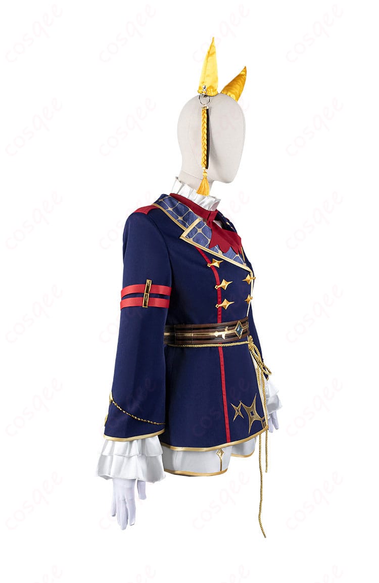 服装右側のディテール。カルストンライトオの勝負服の詳細。