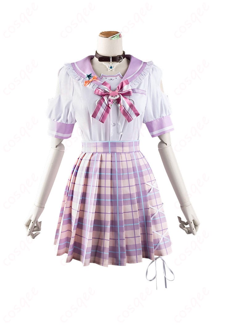 ホロライブ 博衣こより 制服コスプレ衣装 - 服装の装飾詳細。高品質の生地とリアルな刺繍デザイン。