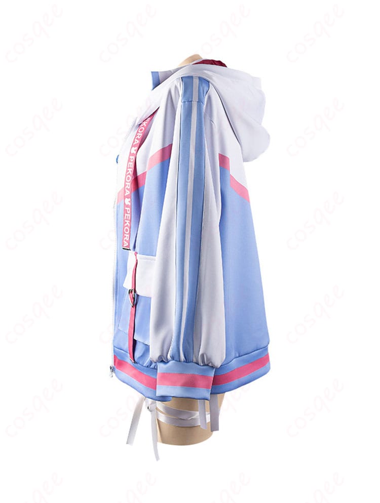 2024水着新衣装コスプレ衣装の左側からの画像。細部まで忠実に再現されたキャラクター衣装。