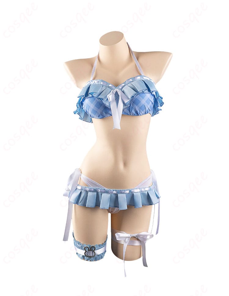 服装内衣部分の正面ディテール。高品質の素材と綿密なデザイン。