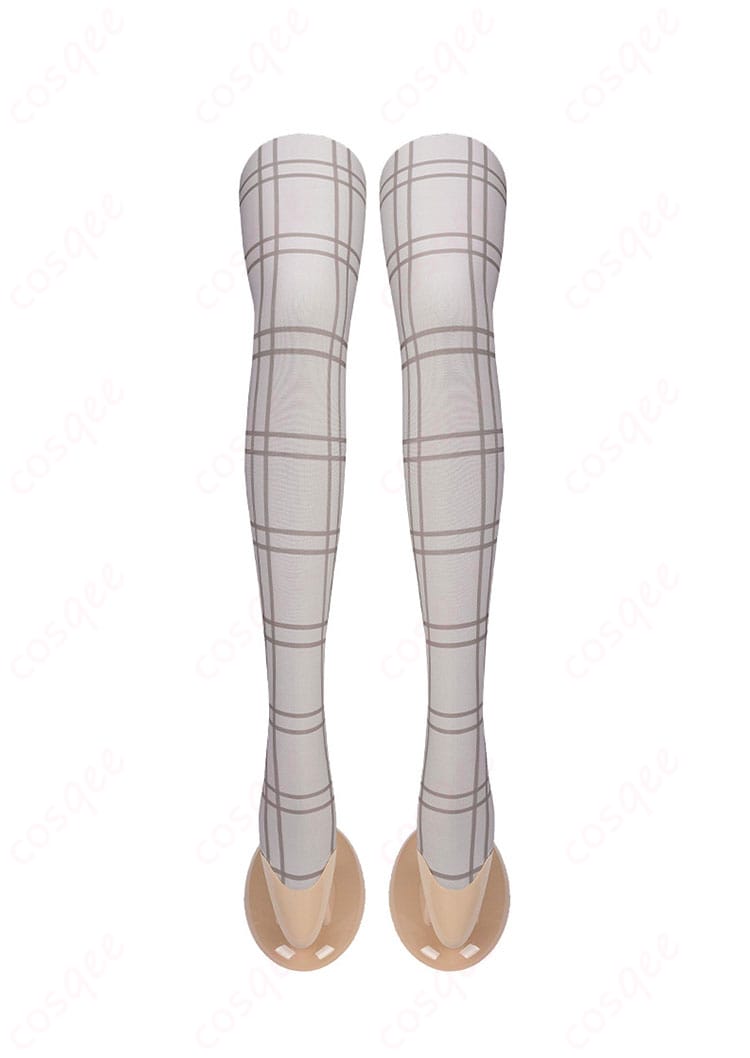 腿の装飾ディテール。上原歩夢コスプレ衣装の足元にあるディテール、完璧な仕上がり。