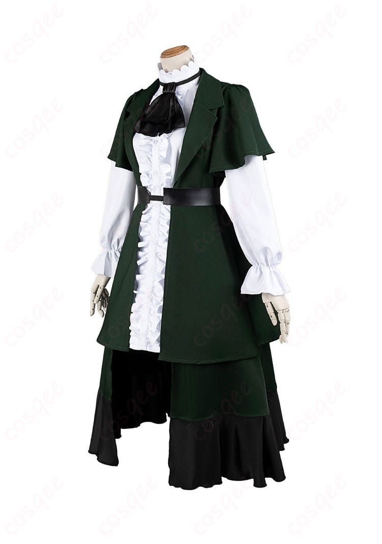 商品左側のコスプレ衣装の画像。ラブライブ!三船栞子の衣装のディテールがはっきりと見える角度です。