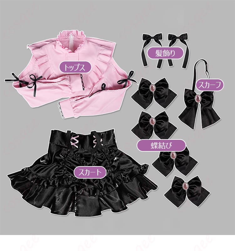 ラブライブ!虹ヶ咲学園スクールアイドル同好会 近江彼方 コスプレ衣装のセット内容画像。衣装の全体像を確認!