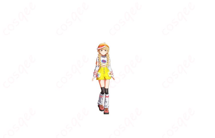 学園アイドルマスター 藤田ことね Yellow Big Bang！ コスプレ衣装-1