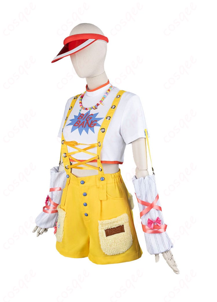 学マス 藤田ことね コスプレ衣装の左側全体画像|立体的な仕立てと配色も魅力