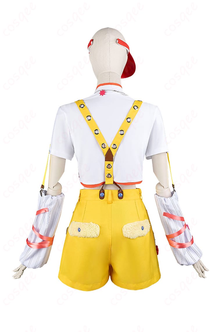 学園アイドルマスター 藤田ことね Yellow Big Bang 衣装の後ろ姿|背面デザインも忠実再現