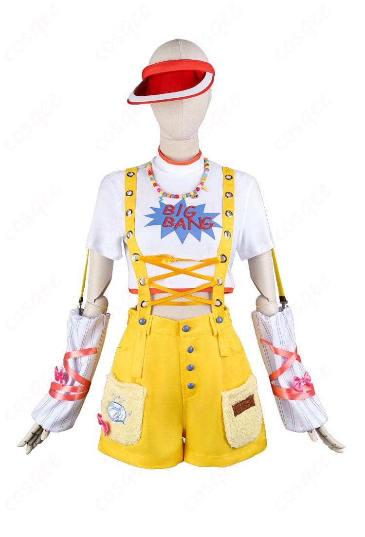 学園アイドルマスター 藤田ことね Yellow Big Bang コスプレ衣装の正面全体画像|デザインの細部までチェック
