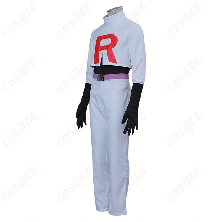 ポケモンのロケット団 コジロウ制服コスプレ 衣装一式で写真映えと動きやすさを両立 - 2枚目の画像