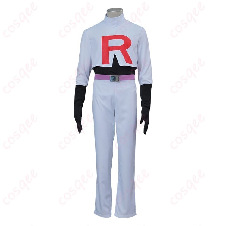 ポケモンのロケット団 コジロウ制服コスプレ 衣装一式で写真映えと動きやすさを両立 - 1枚目の画像