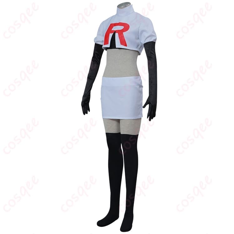 ポケモン ムサシのロケット団制服コスプレ 衣装一式で即完成・撮影もイベントも快適 - 2枚目の画像