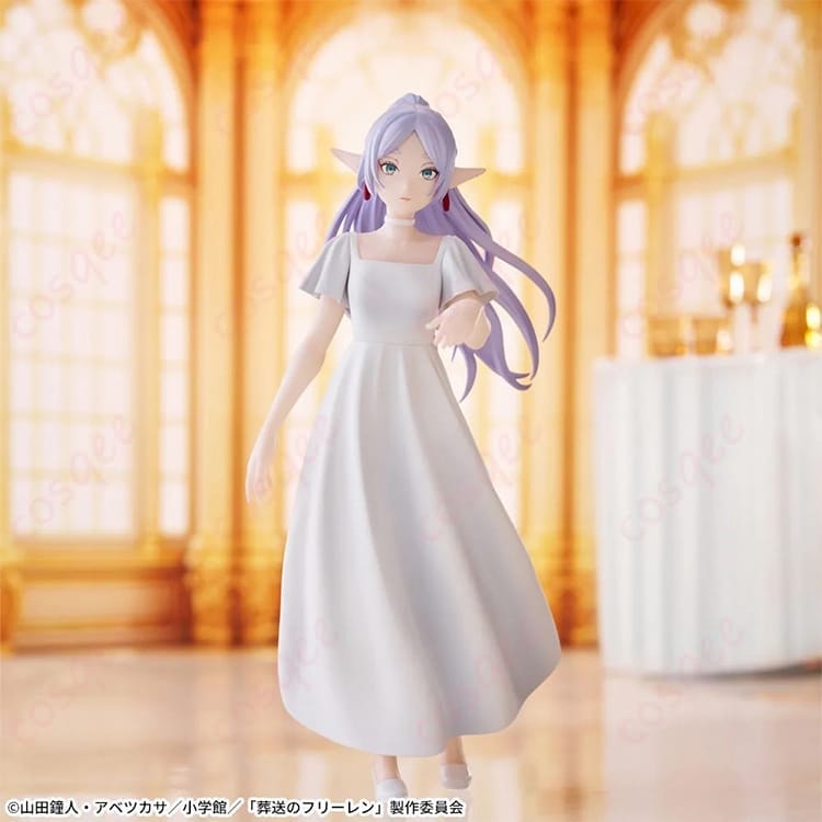 葬送のフリーレン フリーレンの雰囲気を纏う清楚系ドレス コスプレ衣装 - 1枚目の画像