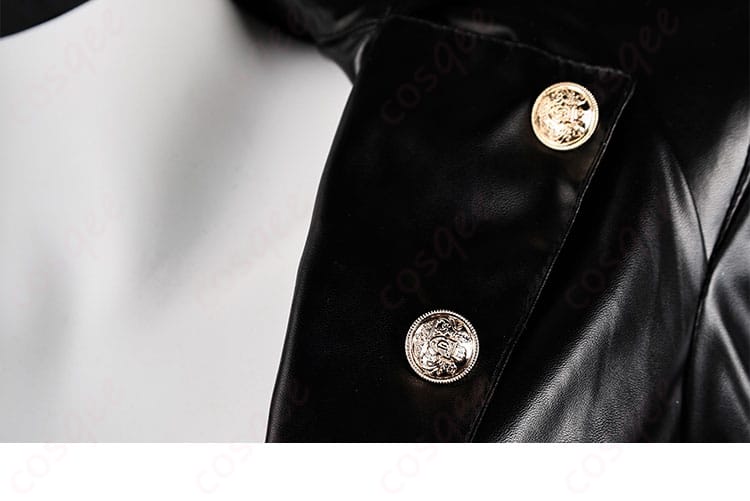 芳澤かすみ 怪盗服 コスプレ衣装 衣領装飾細部