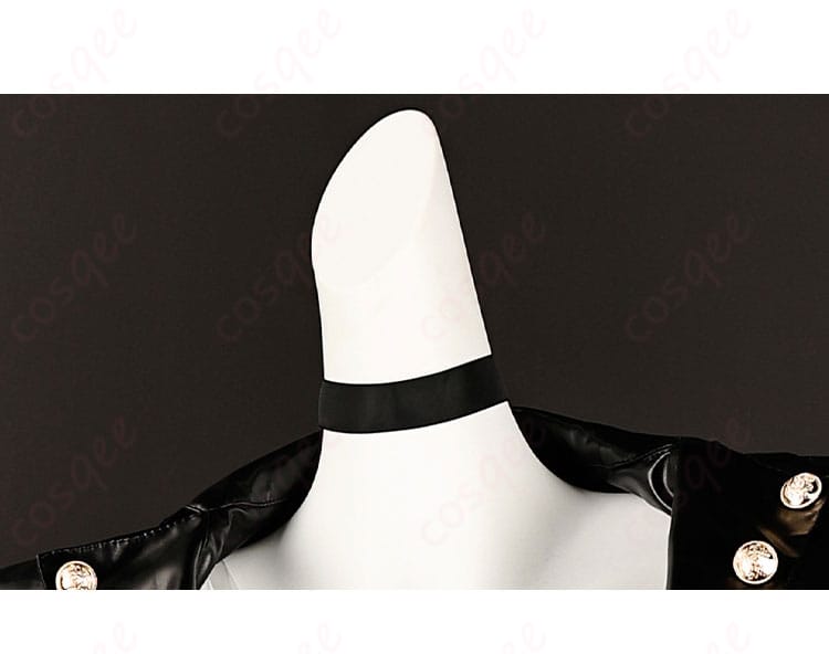 芳澤かすみ 怪盗服 コスプレ衣装 チョーカー装飾細部