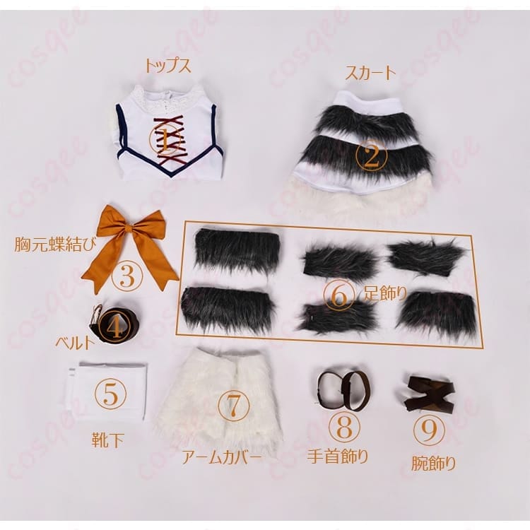 回復術士のやり直し セツナ 氷狼族風コスプレ｜軽やかシルエットで写真映え - 5枚目の画像