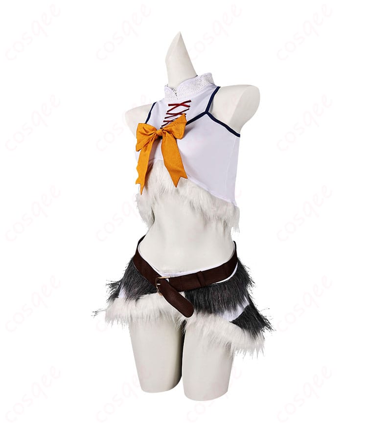 商品側面画像 - セツナ コスプレ衣装の側面図、氷狼族の衣装が確認できる一枚。