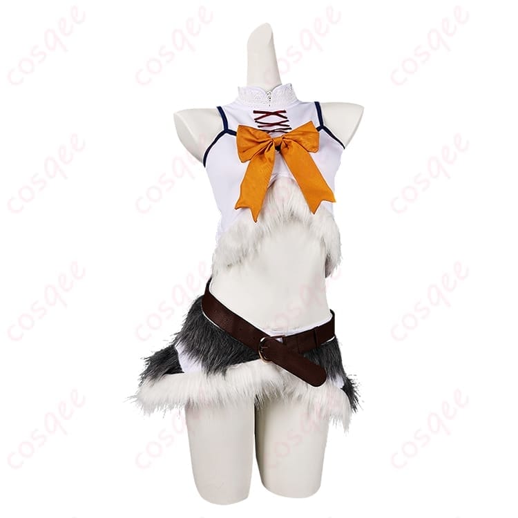 回復術士のやり直し セツナ 氷狼族風コスプレ｜軽やかシルエットで写真映え - 1枚目の画像