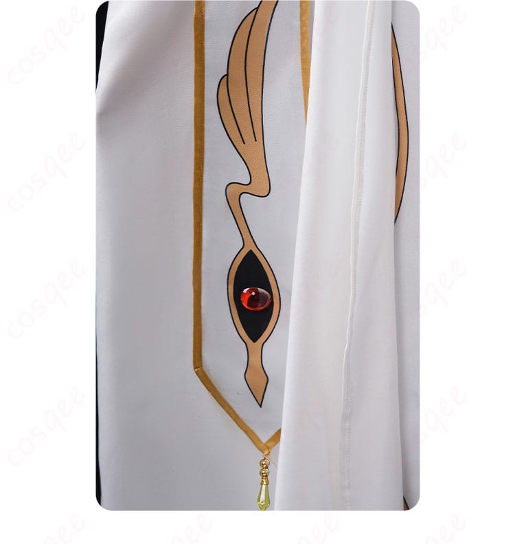 背部装飾の詳細画像 - ルルーシュ皇帝衣装の背部装飾。繊細なデザインが印象的で、全体のバランスを整えています。