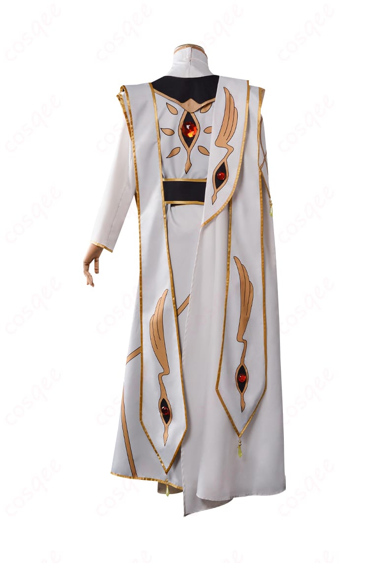 商品背面画像 - ルルーシュ・ランペルージ皇帝コスプレ衣装の背面。コートのデザインと肩飾りが特徴的です。