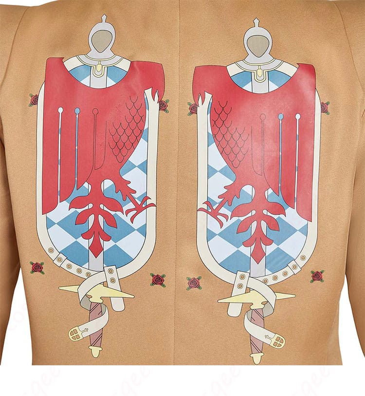 服装の背面装飾詳細 - メタファー ストロールのコスプレ衣装、背面の精巧な装飾