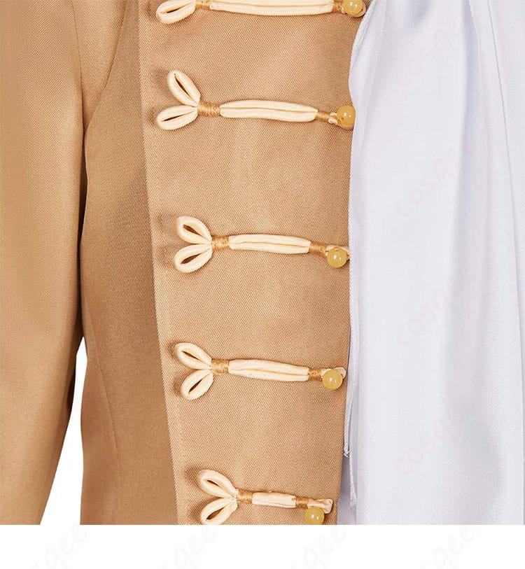 服装の襟元の装飾詳細 - メタファー ストロール コスプレ衣装の襟装飾、リアルなディテール