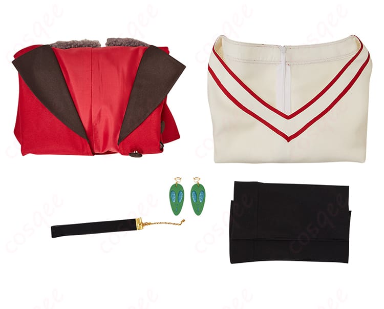 ダンダダン 綾瀬桃 コスプレ衣装 セット内容展示 - 付属品をしっかりと確認、全て揃ったコスプレセット