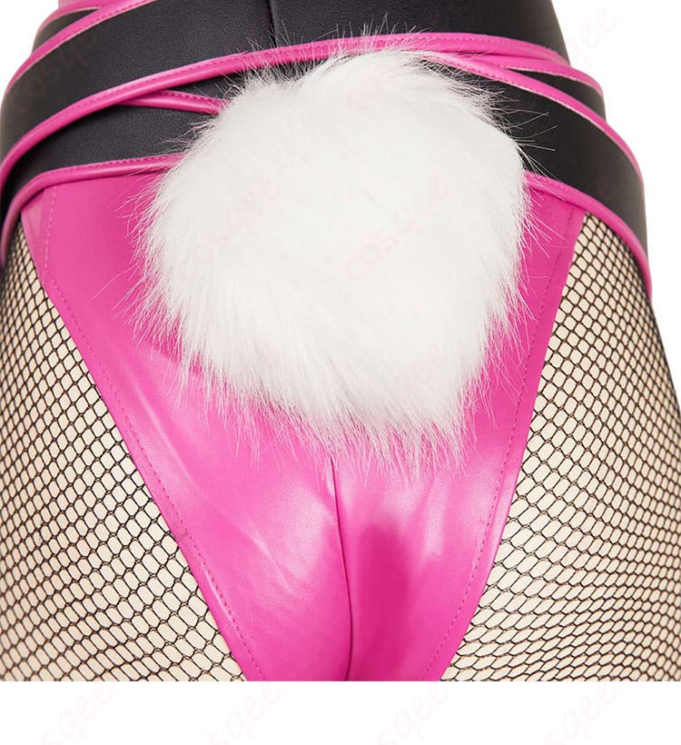 尾飾りの細部、バニーコスプレに欠かせないアクセサリーがしっかり再現された画像。