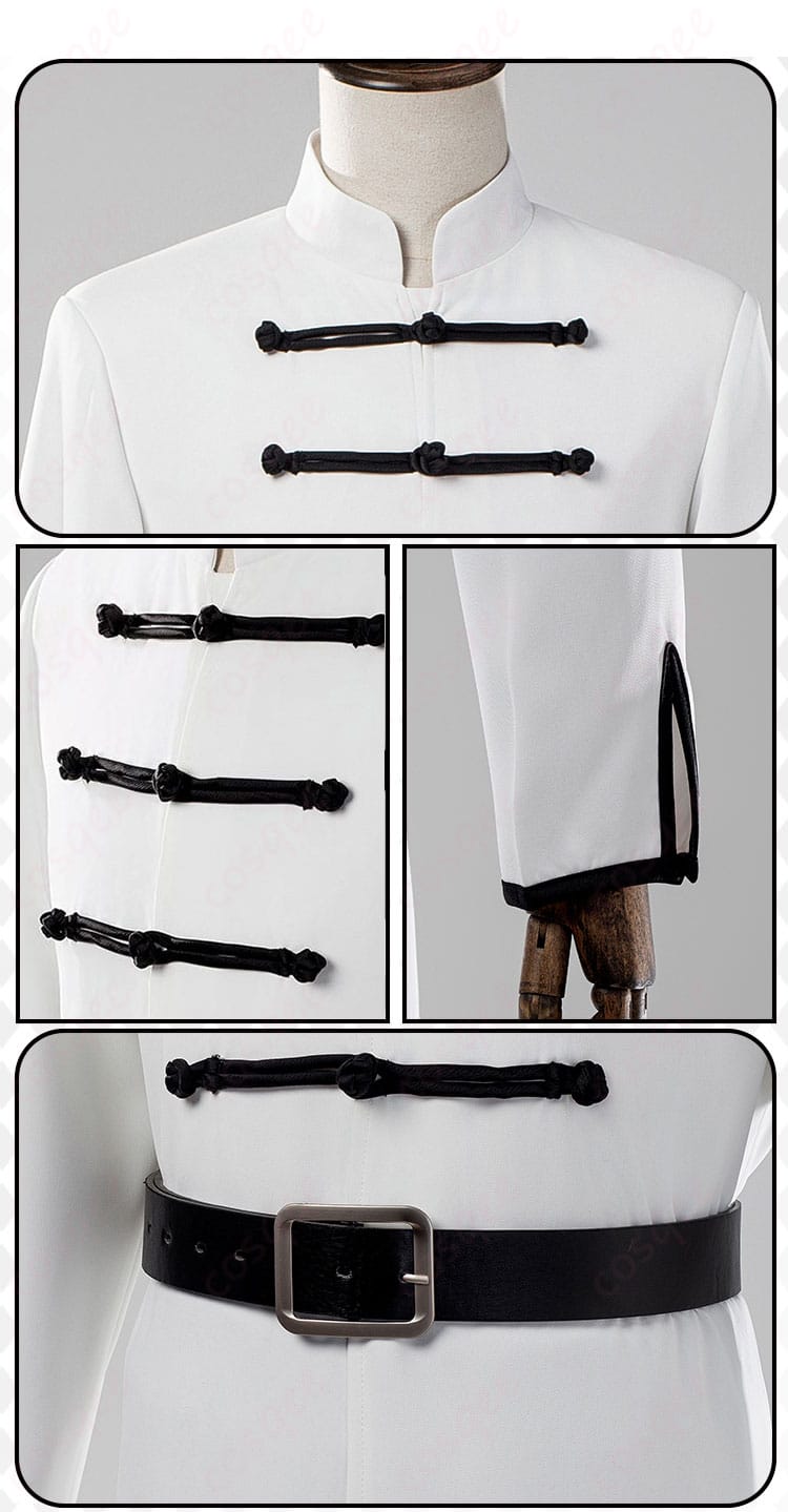 神威 コスプレ衣装の装飾詳細画像。繊細な刺繍と装飾で、リアルなキャラクターを再現しています。