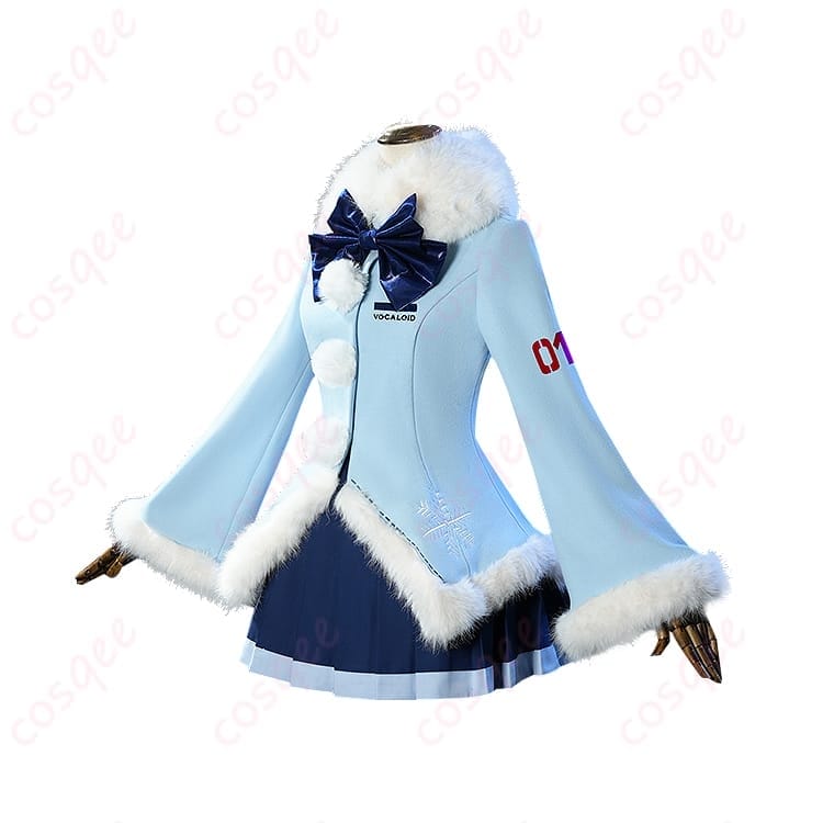 雪ミク 2012年ふわふわコートVer コスプレ｜冬の光に映える上品ガーリーな一着 - 3枚目の画像