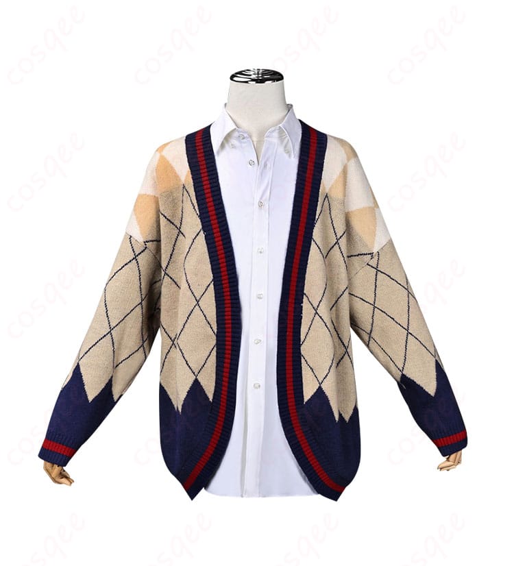 恋と深空 ホムラ コスプレ衣装の正面画像。コスプレ衣装の美しいディテールがよくわかります。