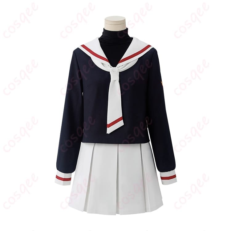 カードキャプターさくら 木之本桜＆大道寺知世 友枝小学校の冬制服コスプレで清楚に可愛く - 1枚目の画像