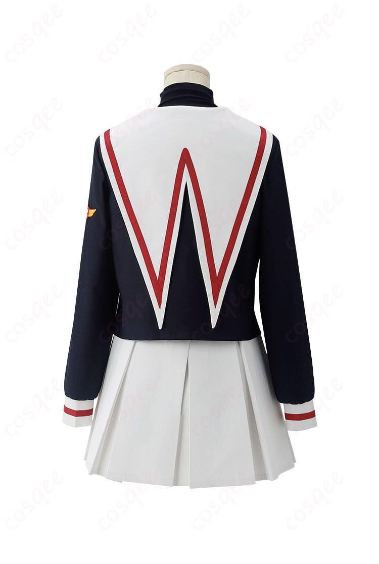 カードキャプターさくら 制服 コスプレ衣装 商品背面フルショット―後ろ姿のディテール必見