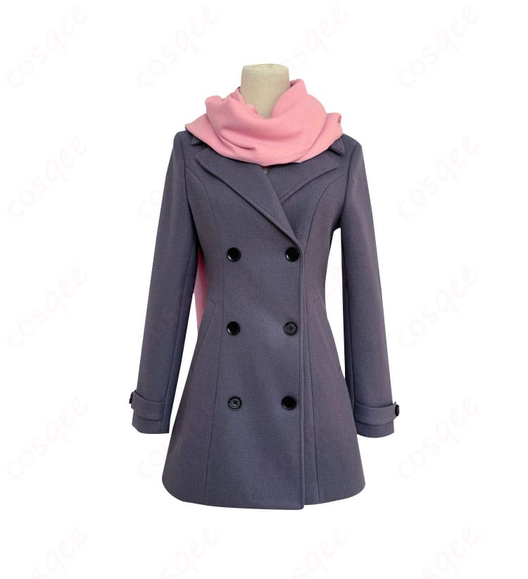 商品正面図。セーラー服+コートの冬服コスプレ衣装の全体的なデザインが確認できる。