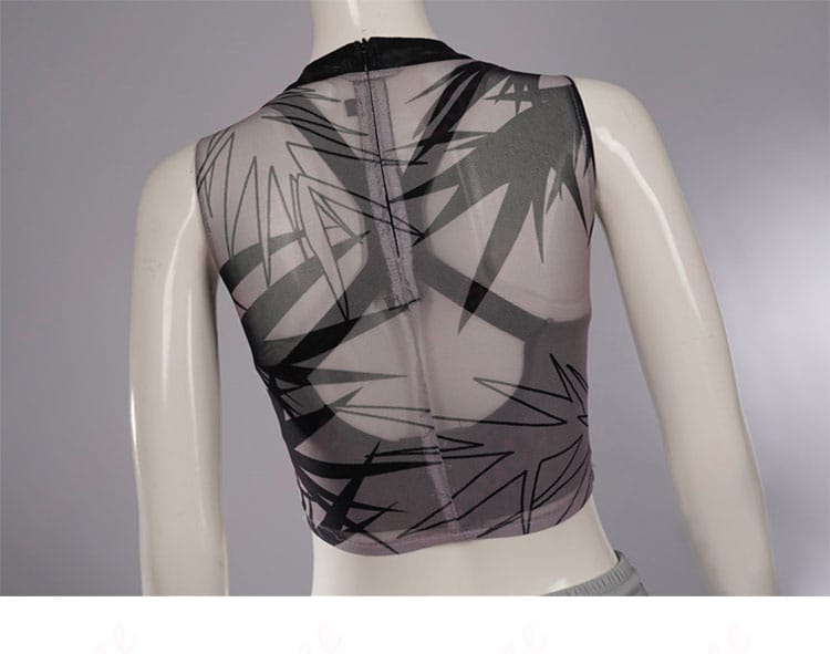 服装背面のディテール。衣服の背面部分に焦点を当てたディテールショット。